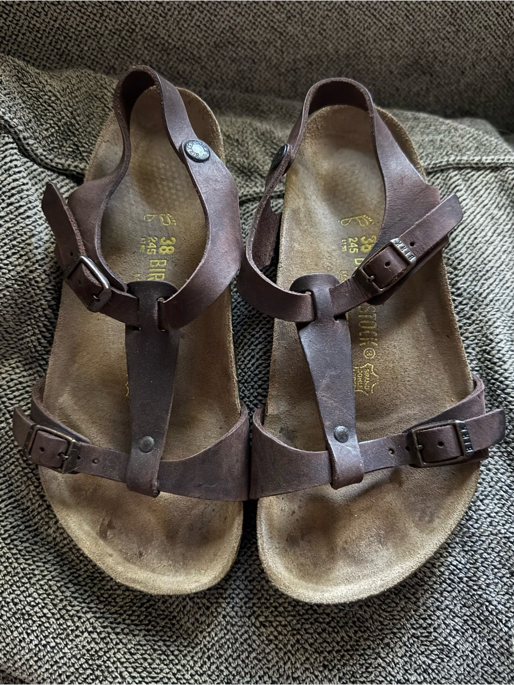 Birkenstock Odessa in Habana Oiled Leather EU 38 Regular RARE